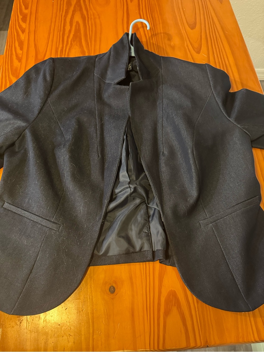 Lane Bryant Black Open-Front Blazer